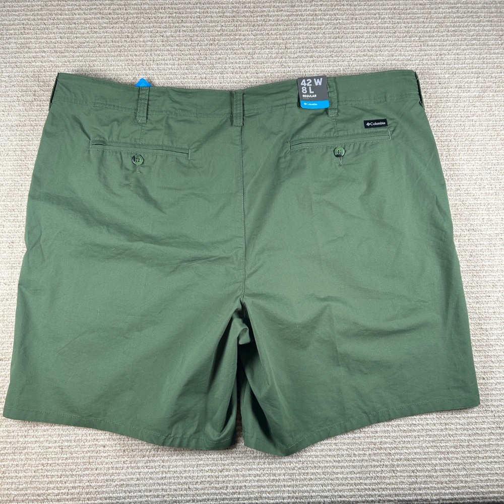 Columbia‎ Pine Canyon Weekend Shorts Mens 42 Green 8" Inseam Gorpcore Hiking NWT - Picture 6 of 13
